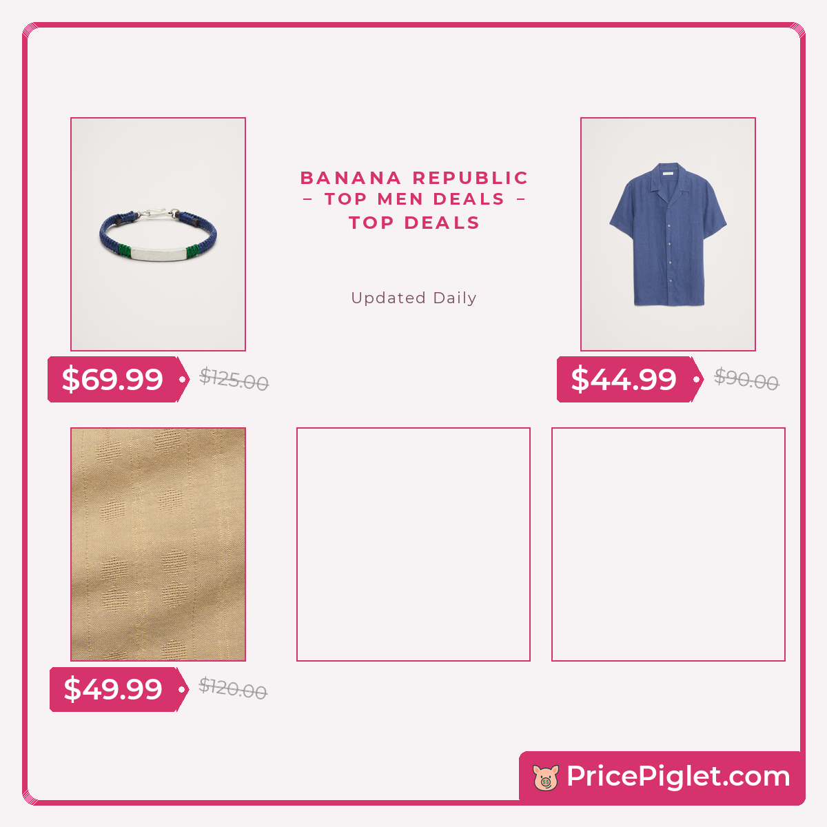 Top Men deals at Banana Republic right now
