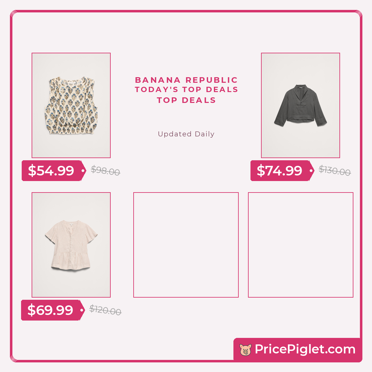 Top deals at Banana Republic right now