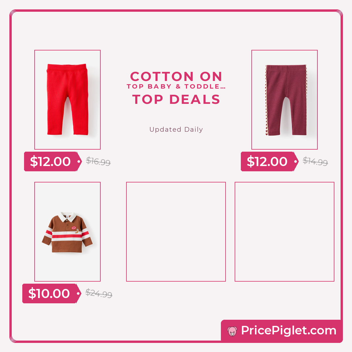 Top Baby & Toddler deals at Cotton On right now