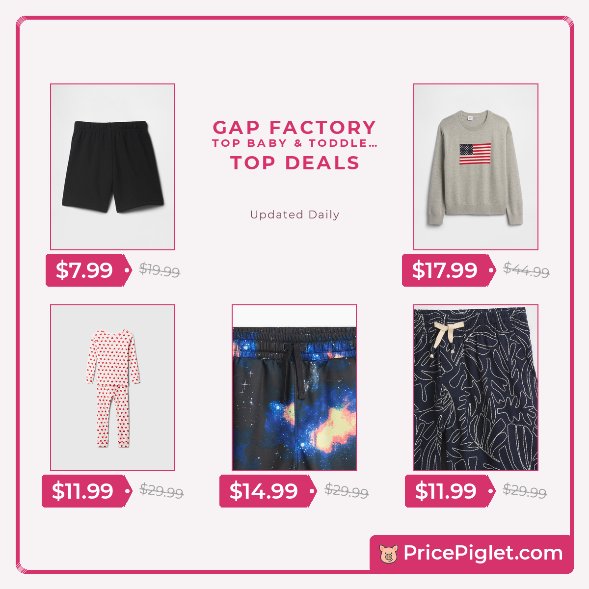 Top Baby & Toddler deals at Gap Factory right now