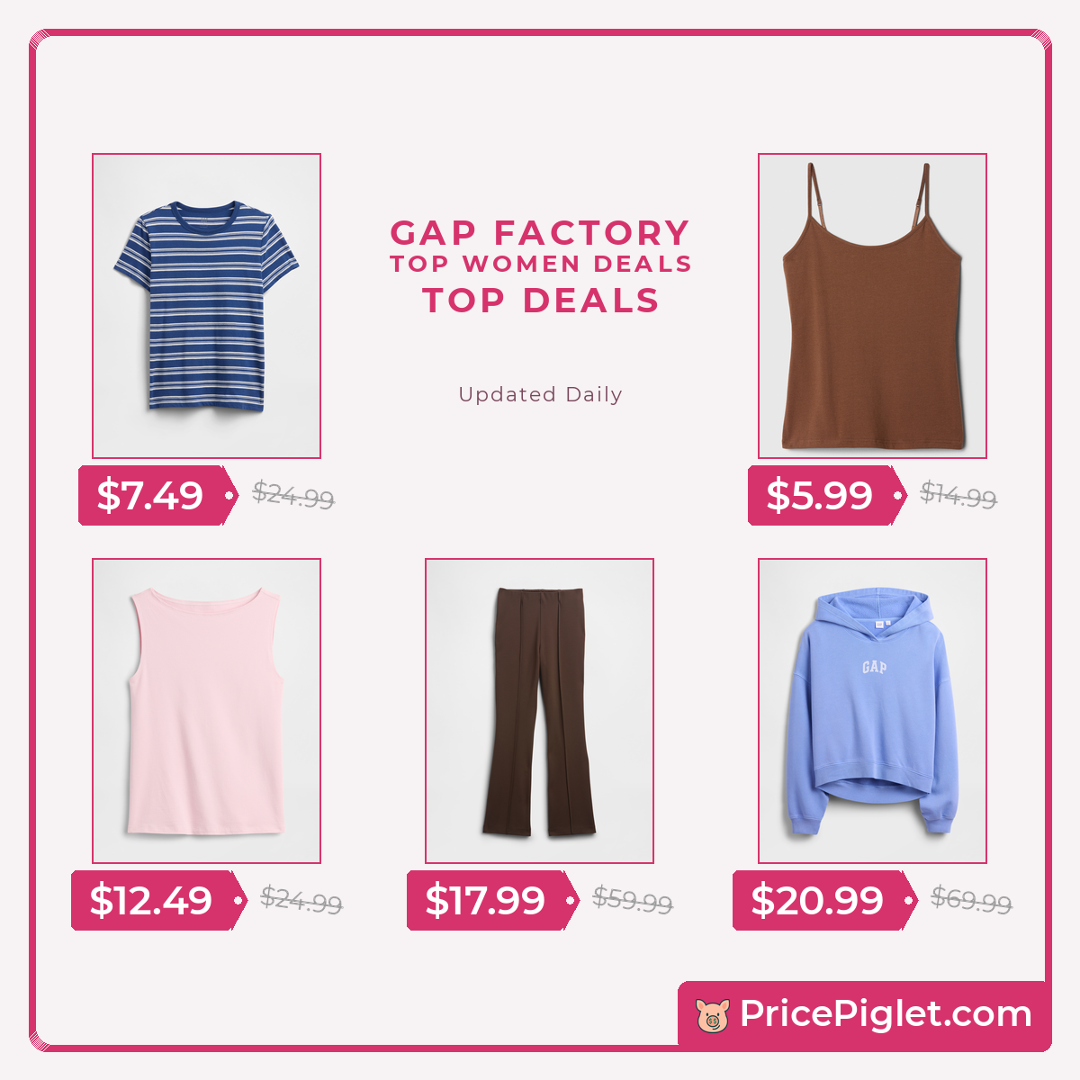 Top Women deals at Gap Factory right now