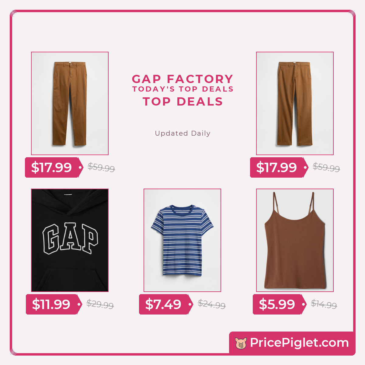 Top deals at Gap Factory right now