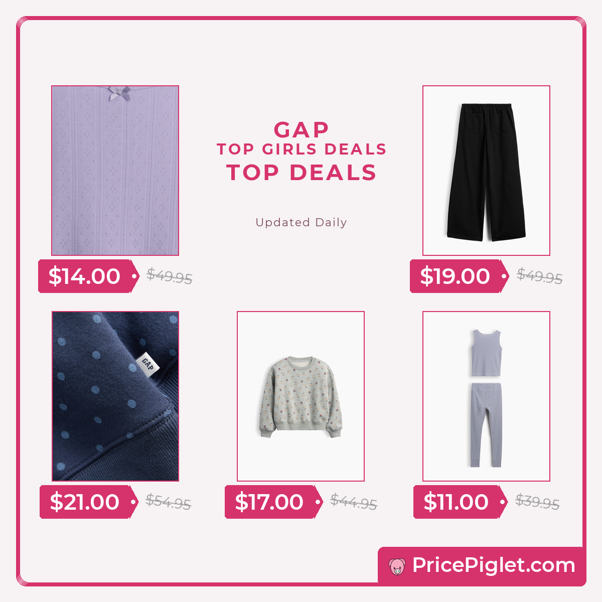 Top Girls deals at Gap right now