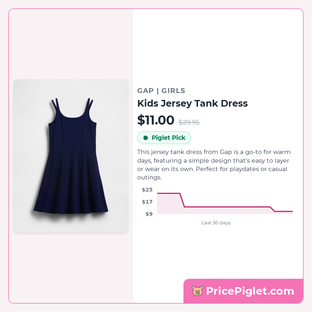 Kids Jersey Tank Dress