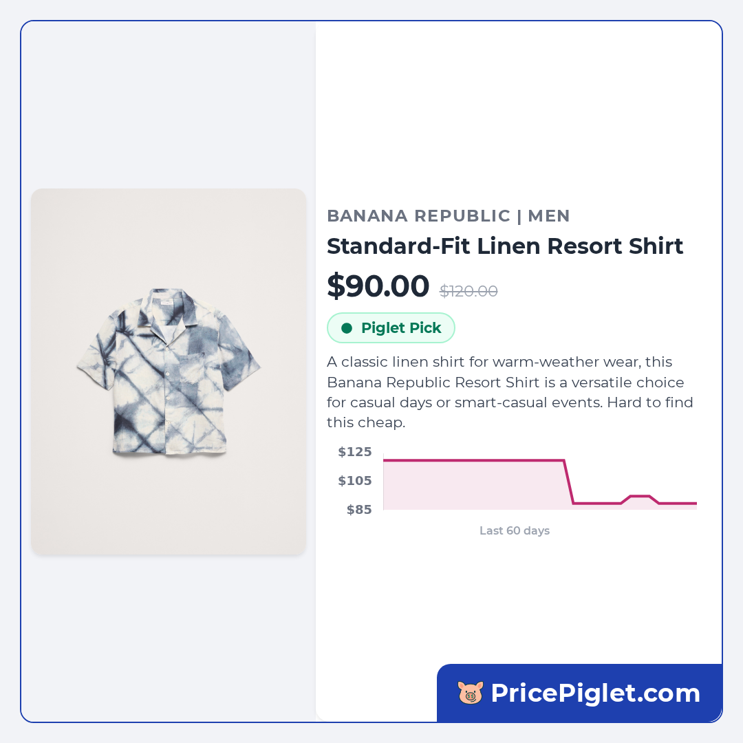 Standard-Fit Linen Resort Shirt