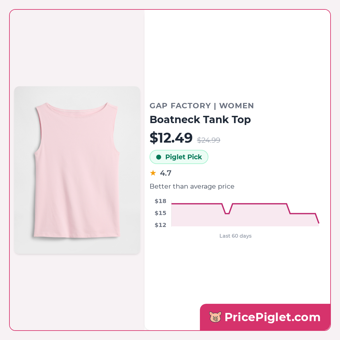 Boatneck Tank Top