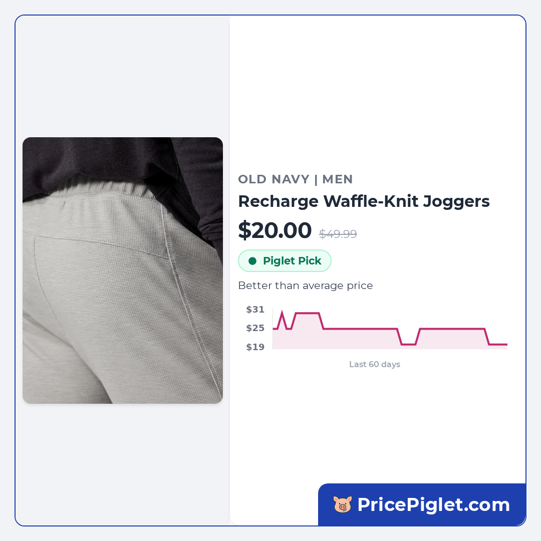 Recharge Waffle-Knit Joggers