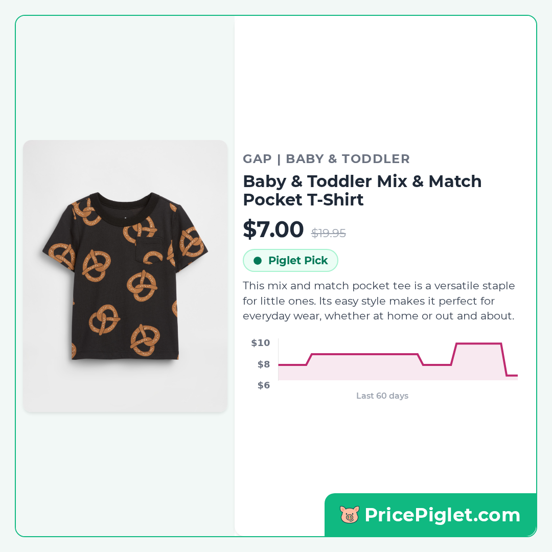 Baby & Toddler Mix & Match Pocket T-Shirt