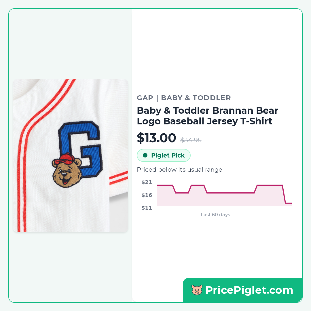 Baby & Toddler Brannan Bear Logo Baseball Jersey T-Shirt