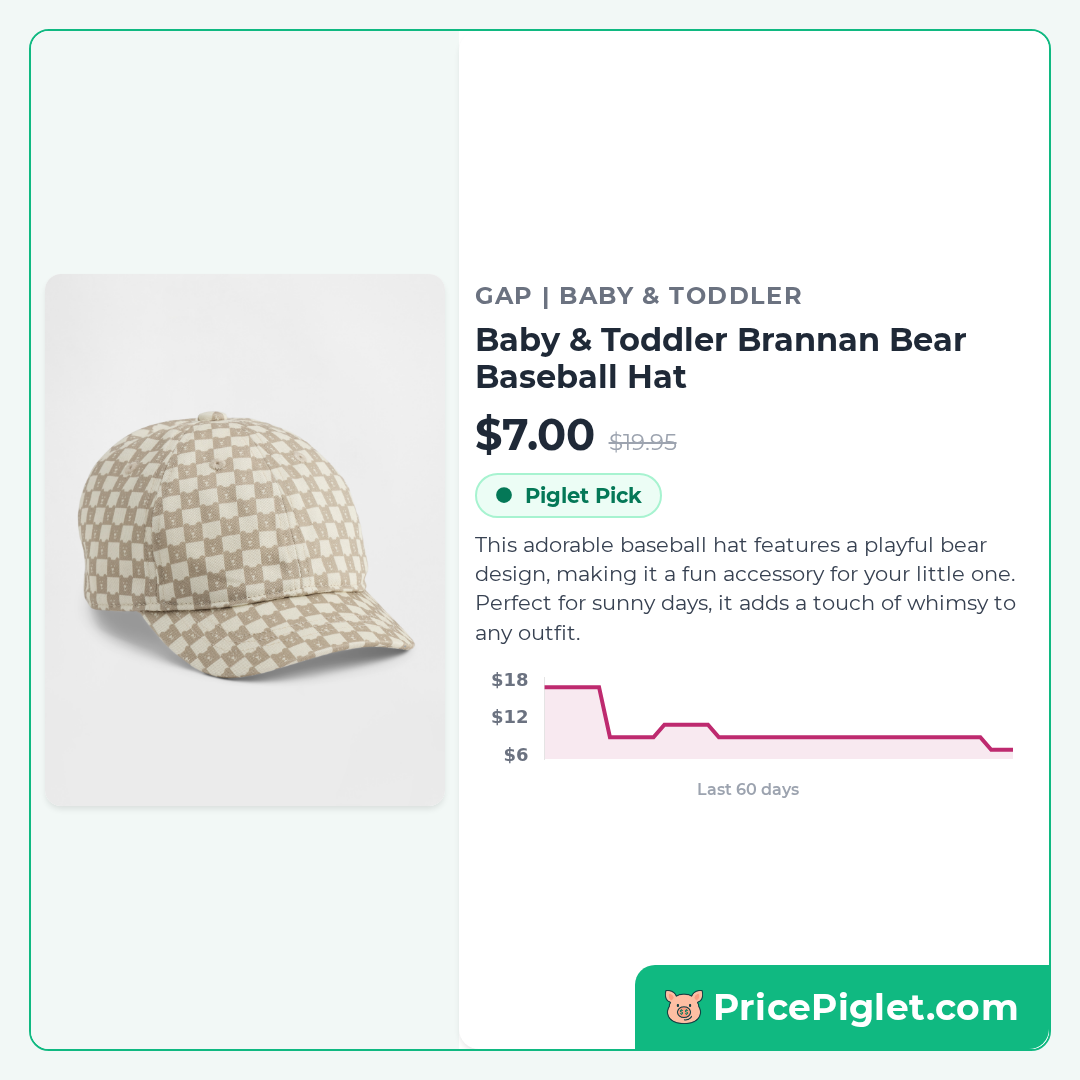 Baby & Toddler Brannan Bear Baseball Hat