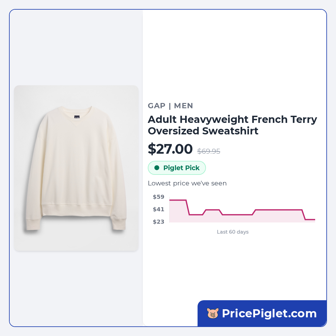 Adult Heavyweight French Terry Oversized Sweatshirt