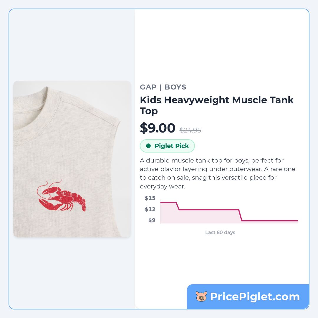 Kids Heavyweight Muscle Tank Top
