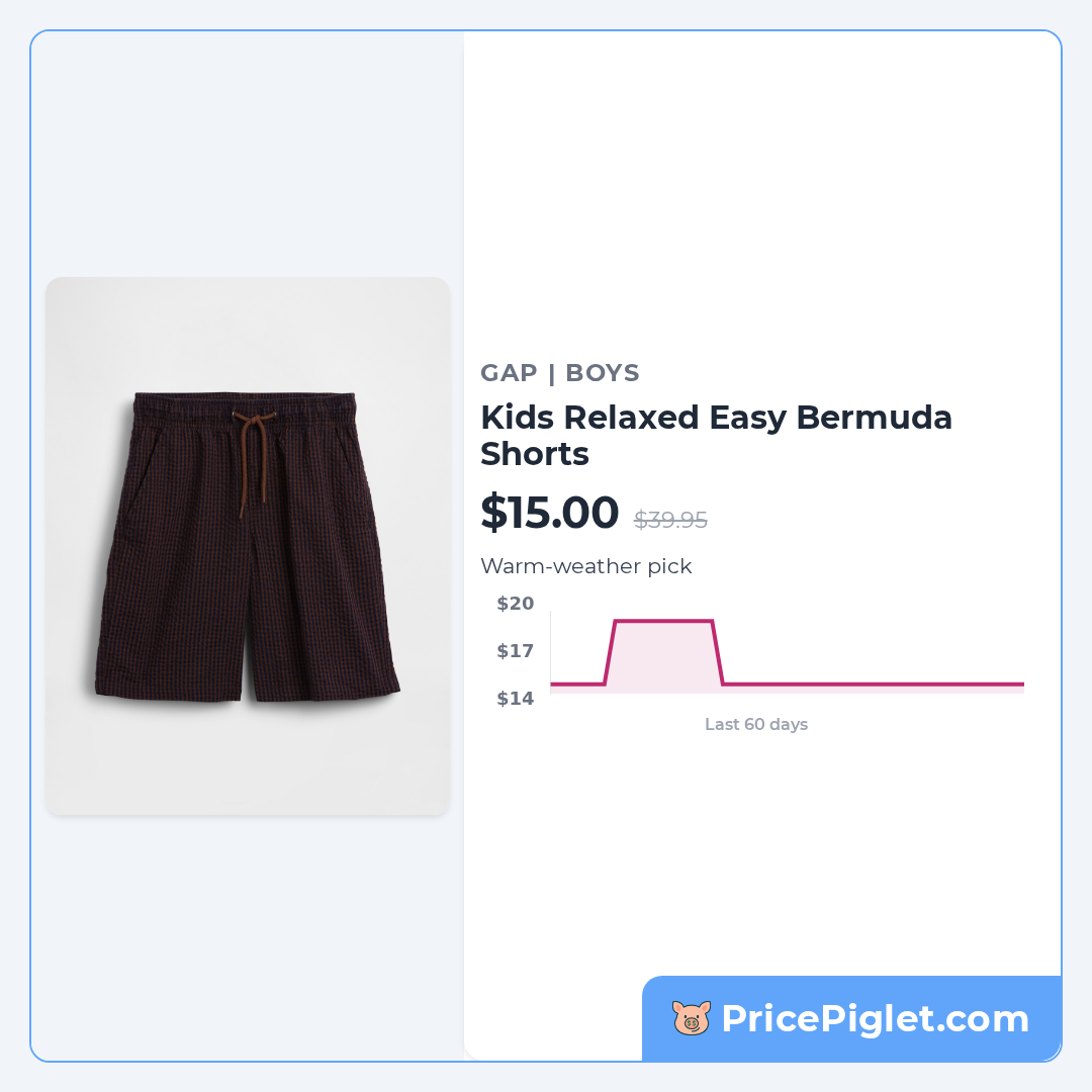 Kids Relaxed Easy Bermuda Shorts