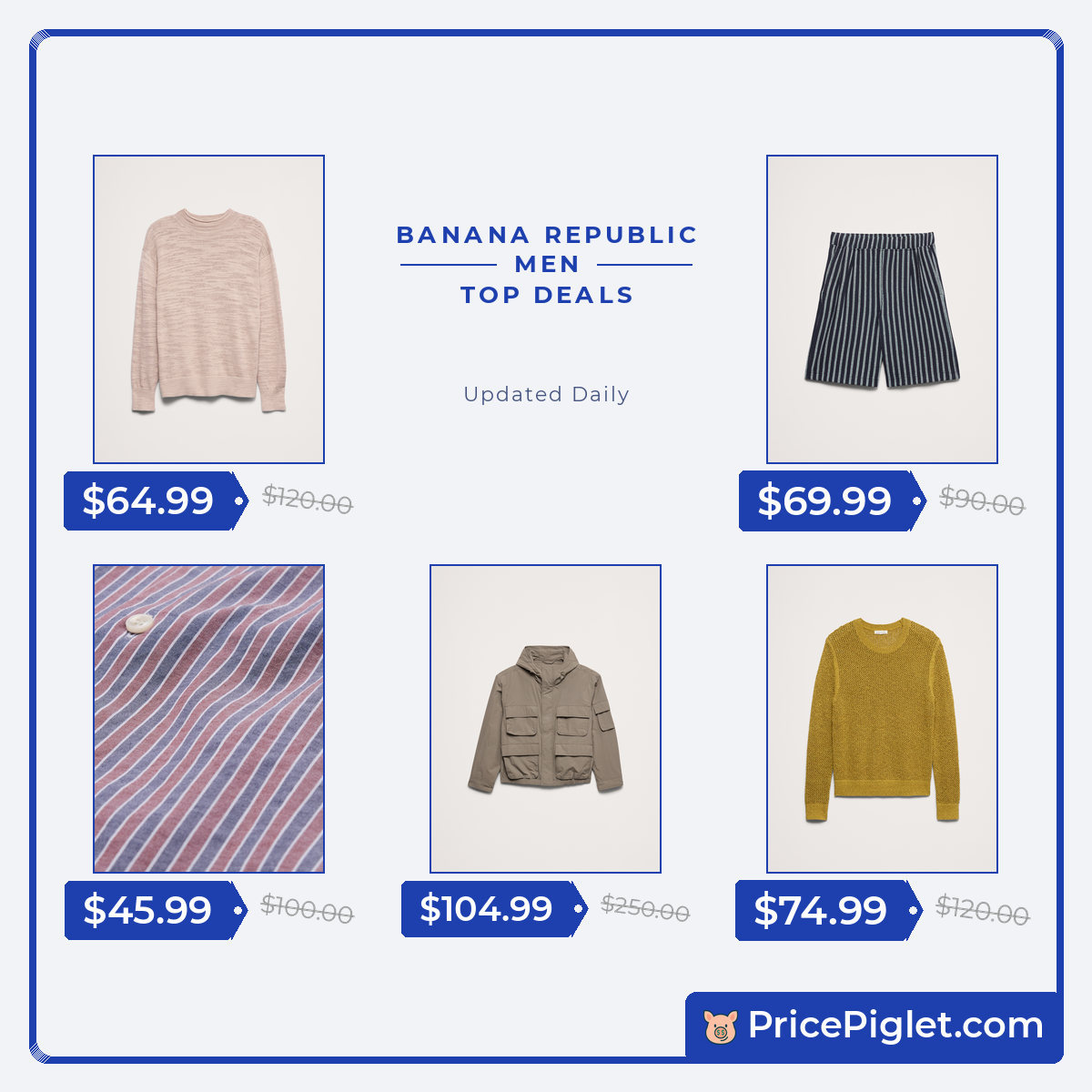 A Few Men's Picks at Banana Republic Today