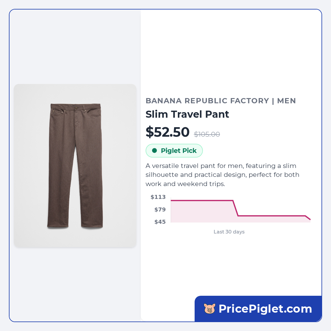 Slim Travel Pant