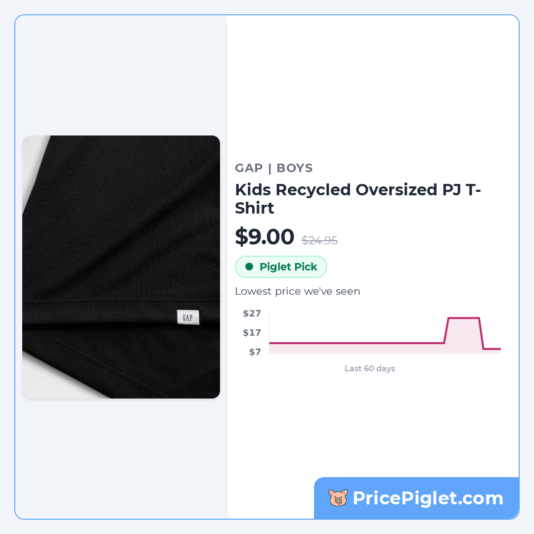 Kids Recycled Oversized PJ T-Shirt