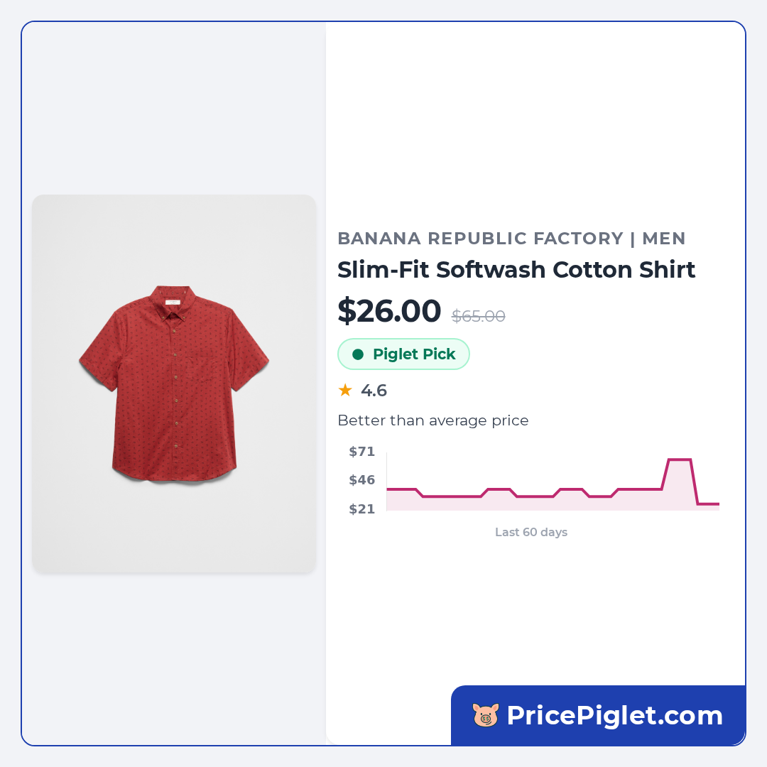 Slim-Fit Softwash Cotton Shirt