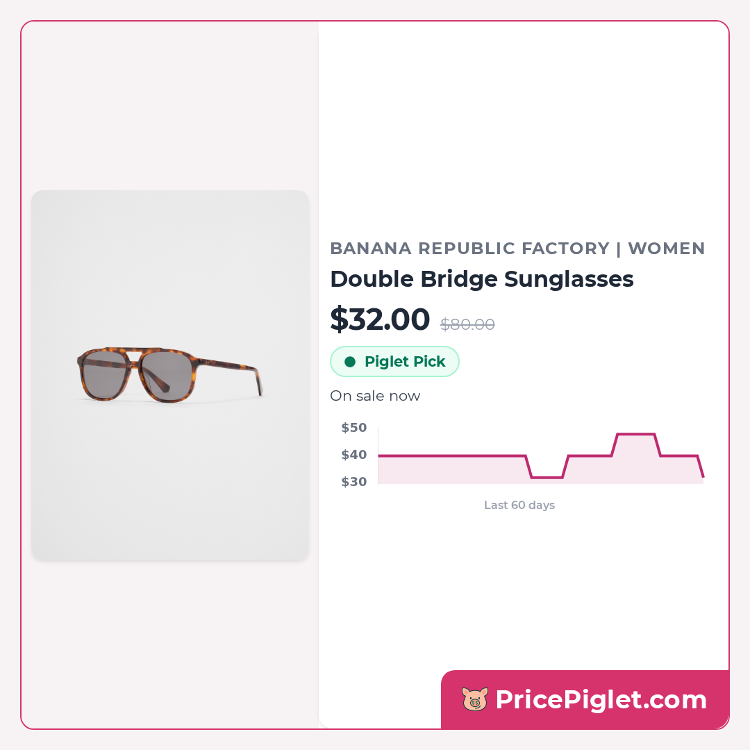 Double Bridge Sunglasses