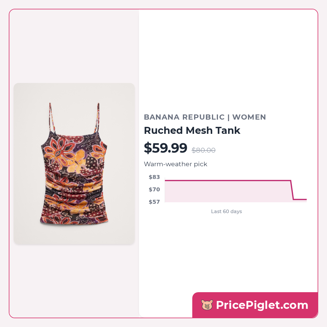 Ruched Mesh Tank