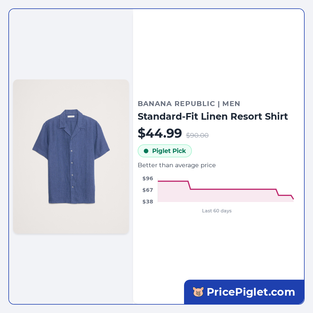 Standard-Fit Linen Resort Shirt
