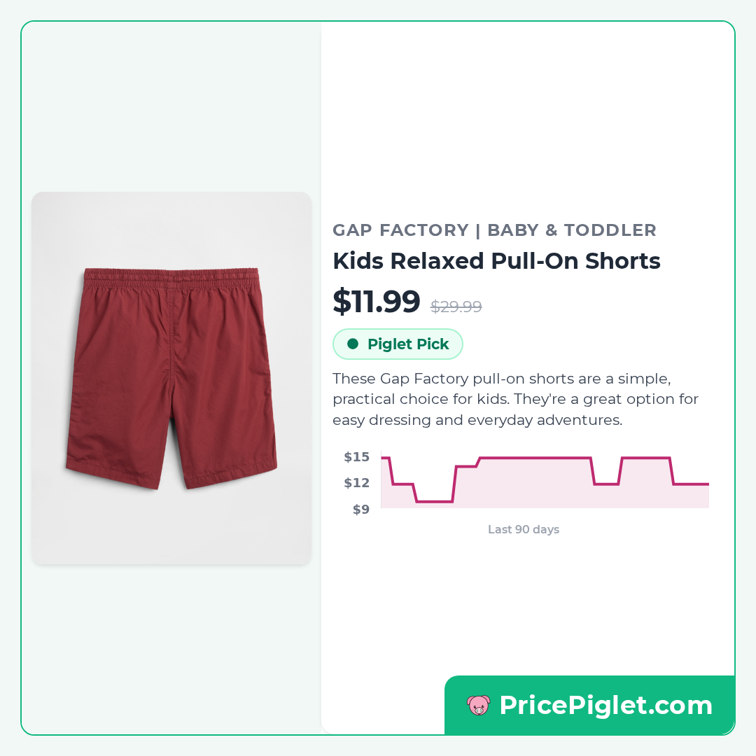 Kids Relaxed Pull-On Shorts