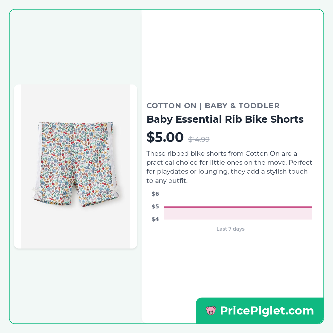 Baby Essential Rib Bike Shorts