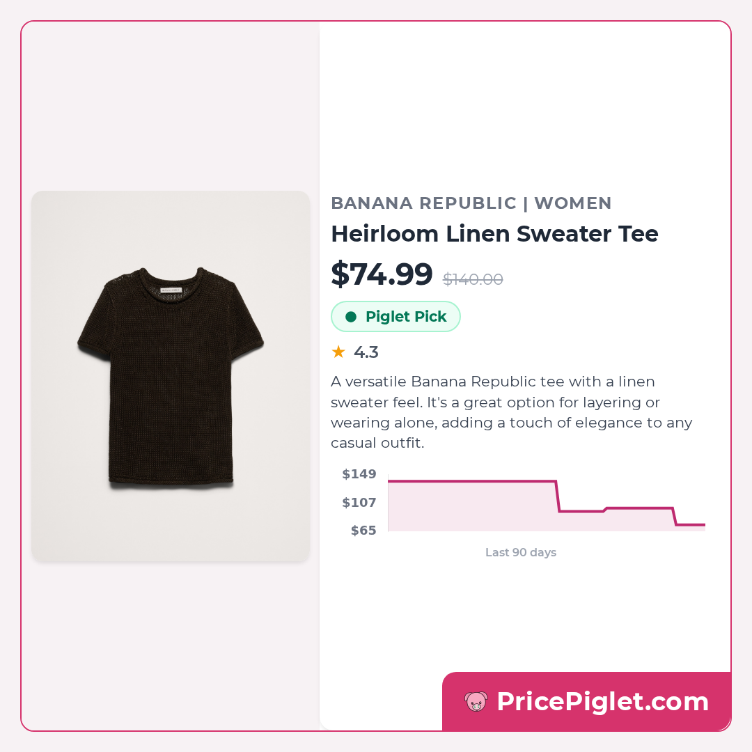 Heirloom Linen Sweater Tee