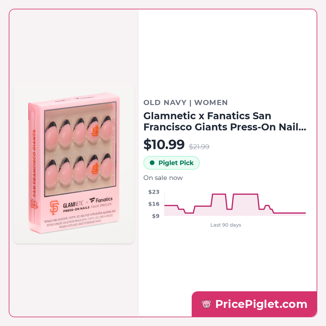 Glamnetic x Fanatics San Francisco Giants Press-On Nail Kit