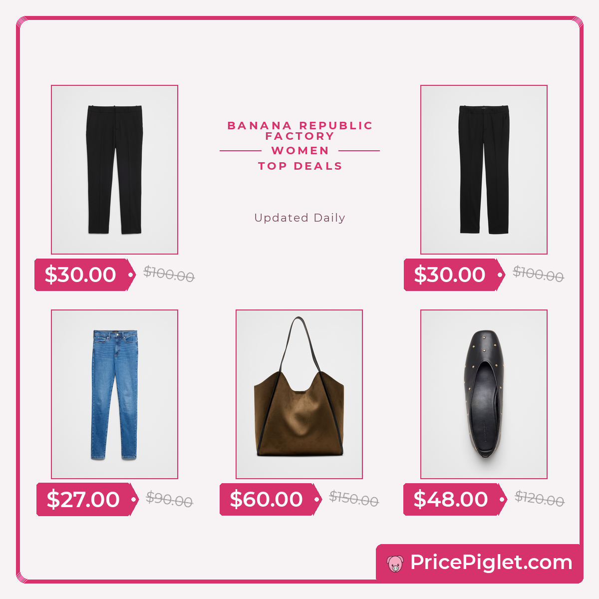 Best Women's Deals at Banana Republic Factory Today