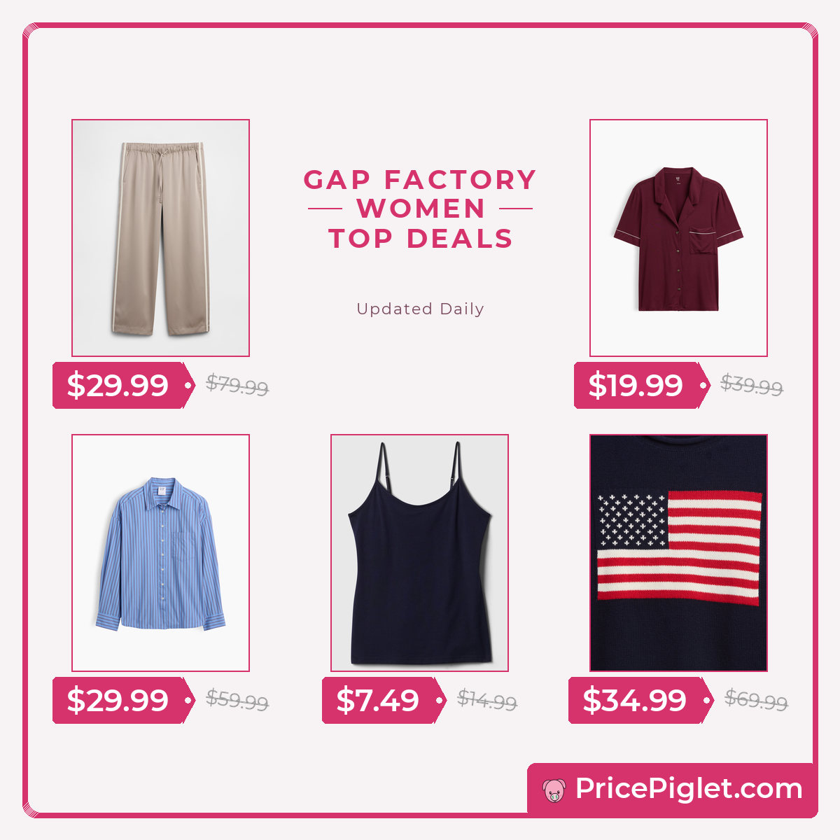 A Look at Women's Picks at Gap Factory Today