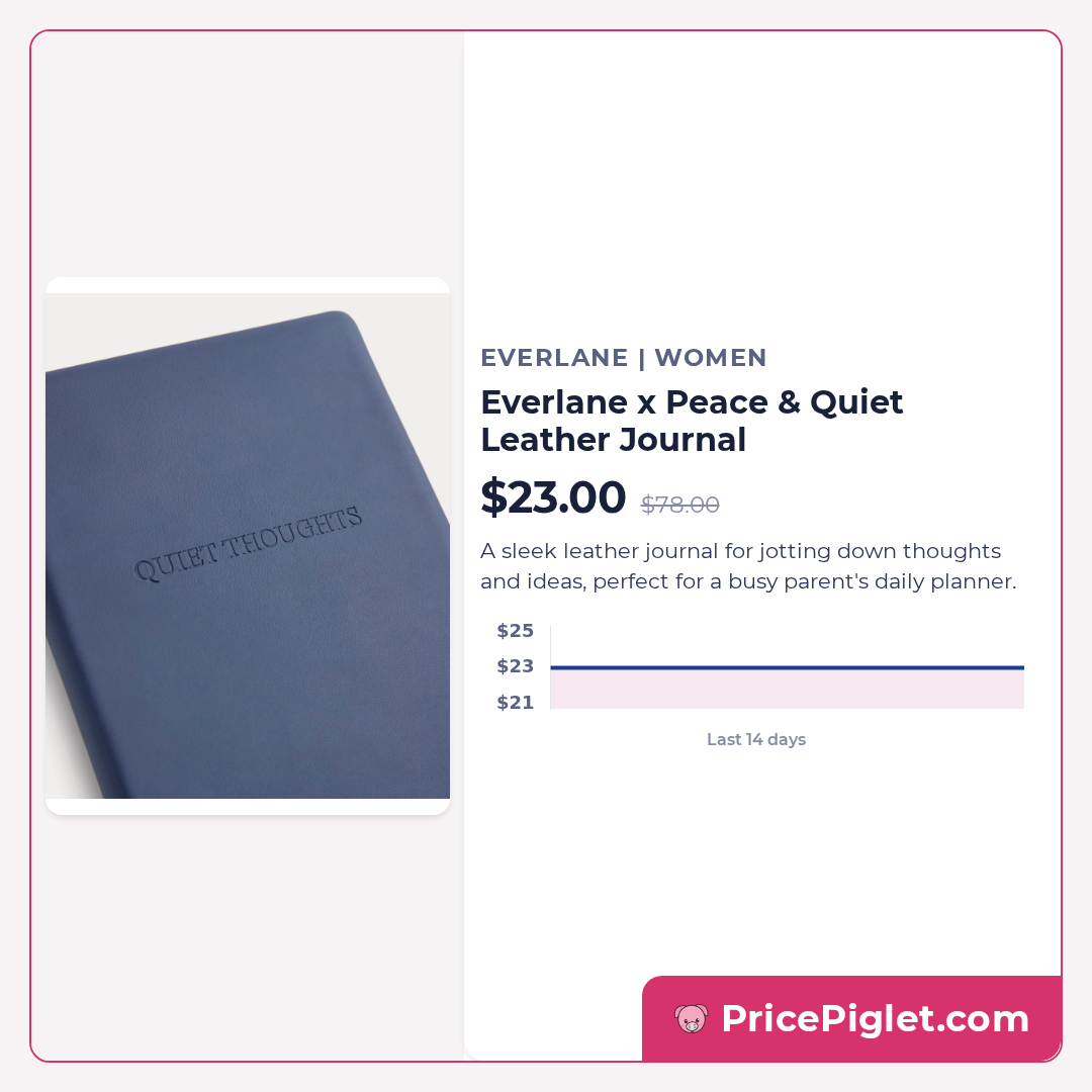 Everlane x Peace & Quiet Leather Journal