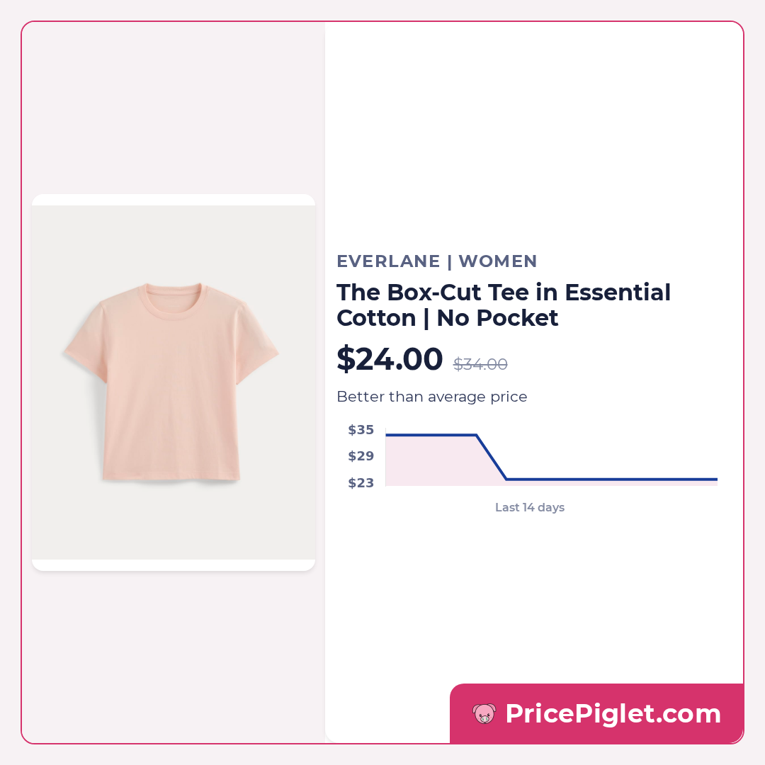 The Box-Cut Tee in Essential Cotton | No Pocket