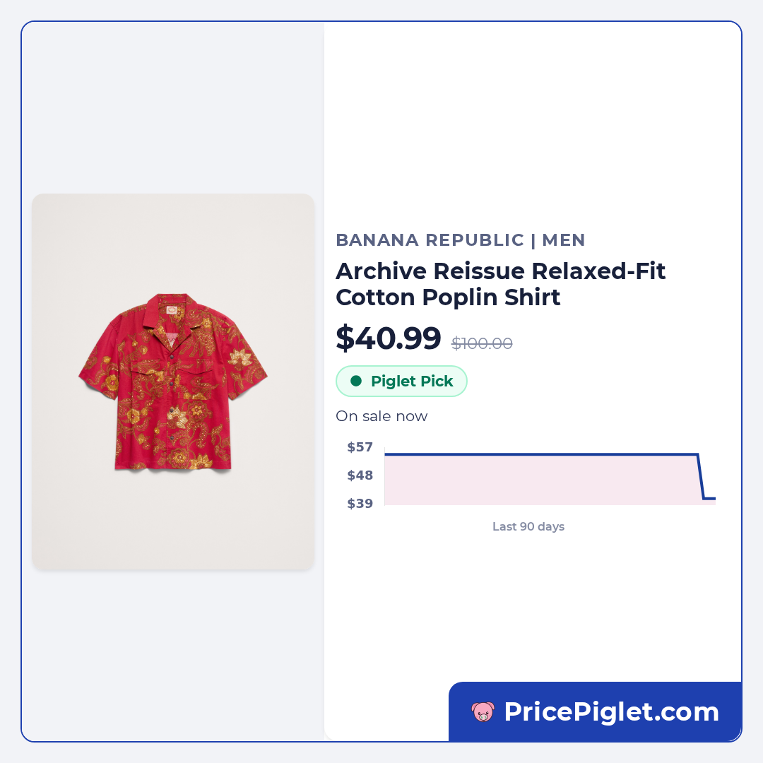 Archive Reissue Relaxed-Fit Cotton Poplin Shirt