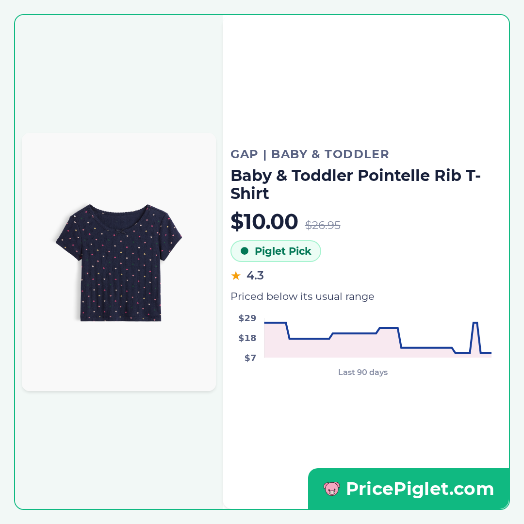 Baby & Toddler Pointelle Rib T-Shirt