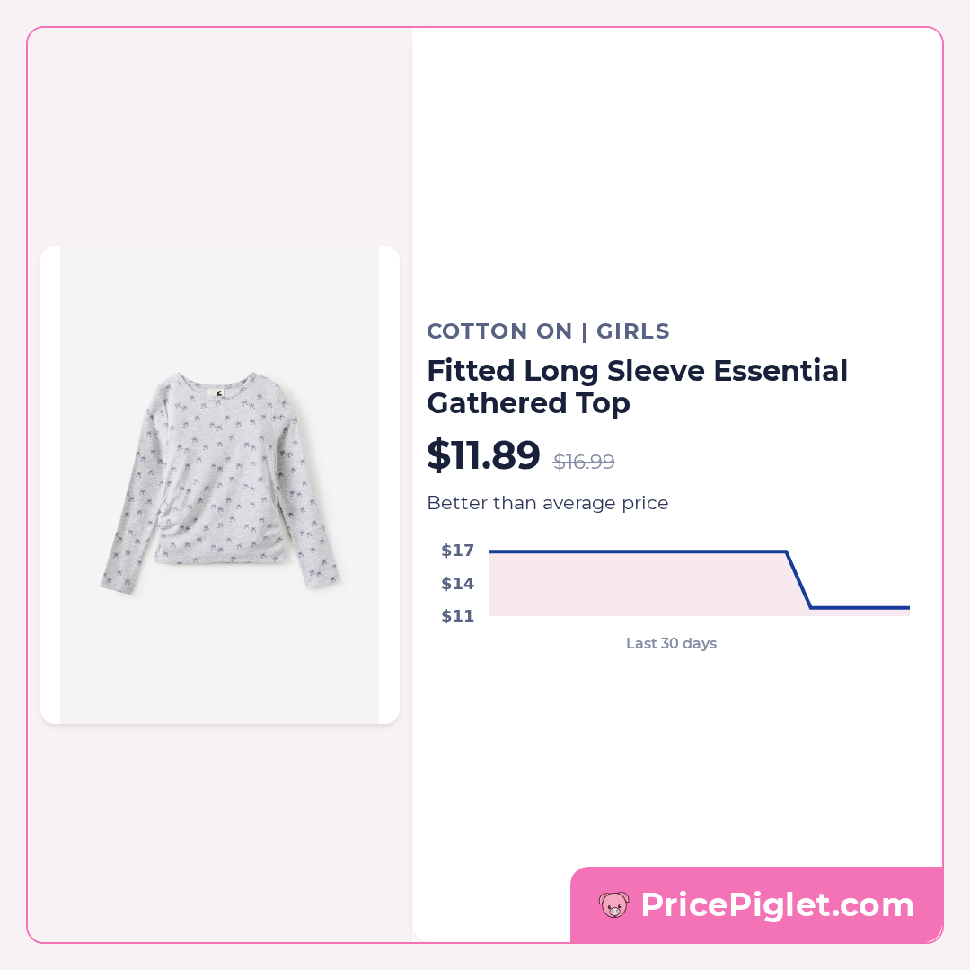 Fitted Long Sleeve Essential Gathered Top