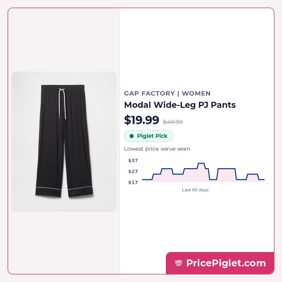 Modal Wide-Leg PJ Pants