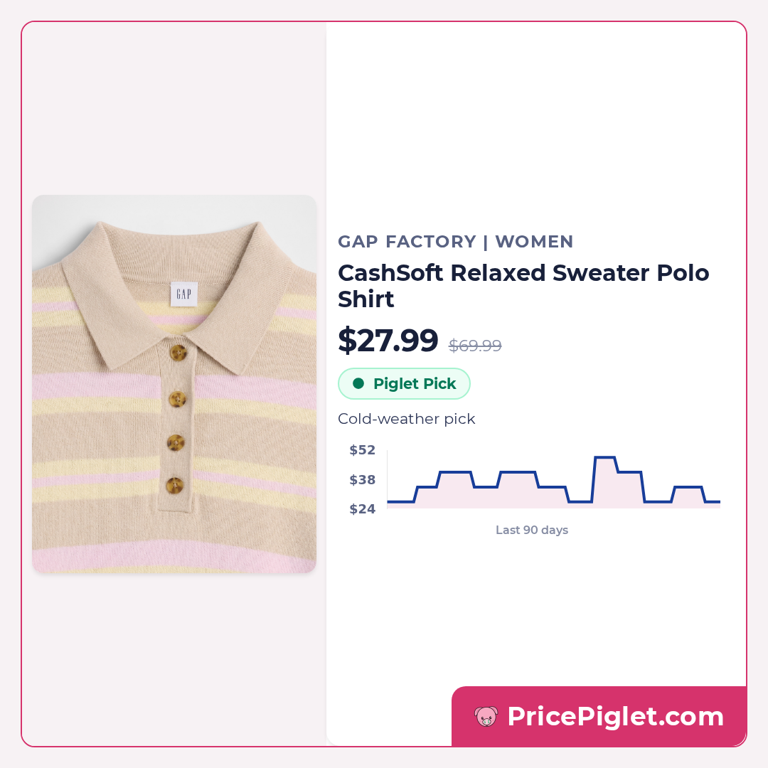 CashSoft Relaxed Sweater Polo Shirt