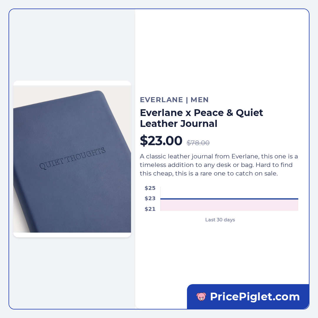 Everlane x Peace & Quiet Leather Journal
