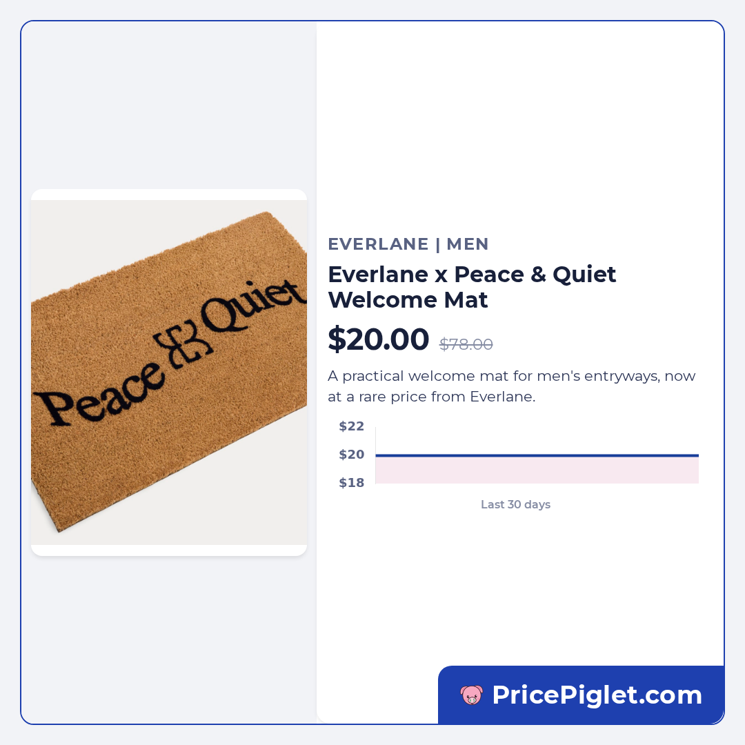 Everlane x Peace & Quiet Welcome Mat