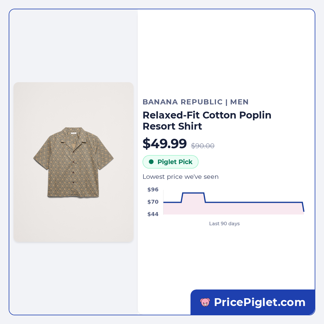 Relaxed-Fit Cotton Poplin Resort Shirt