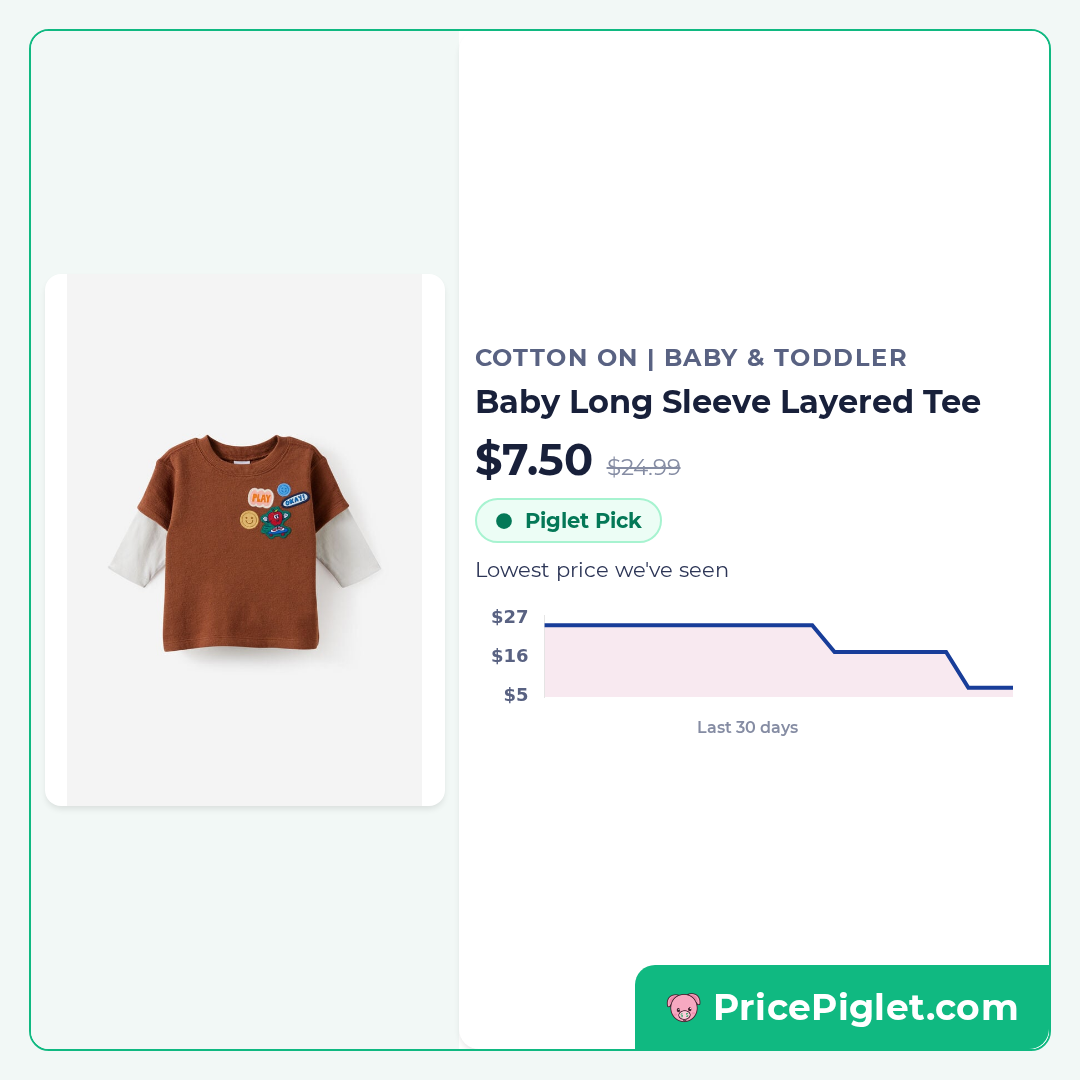 Baby Long Sleeve Layered Tee
