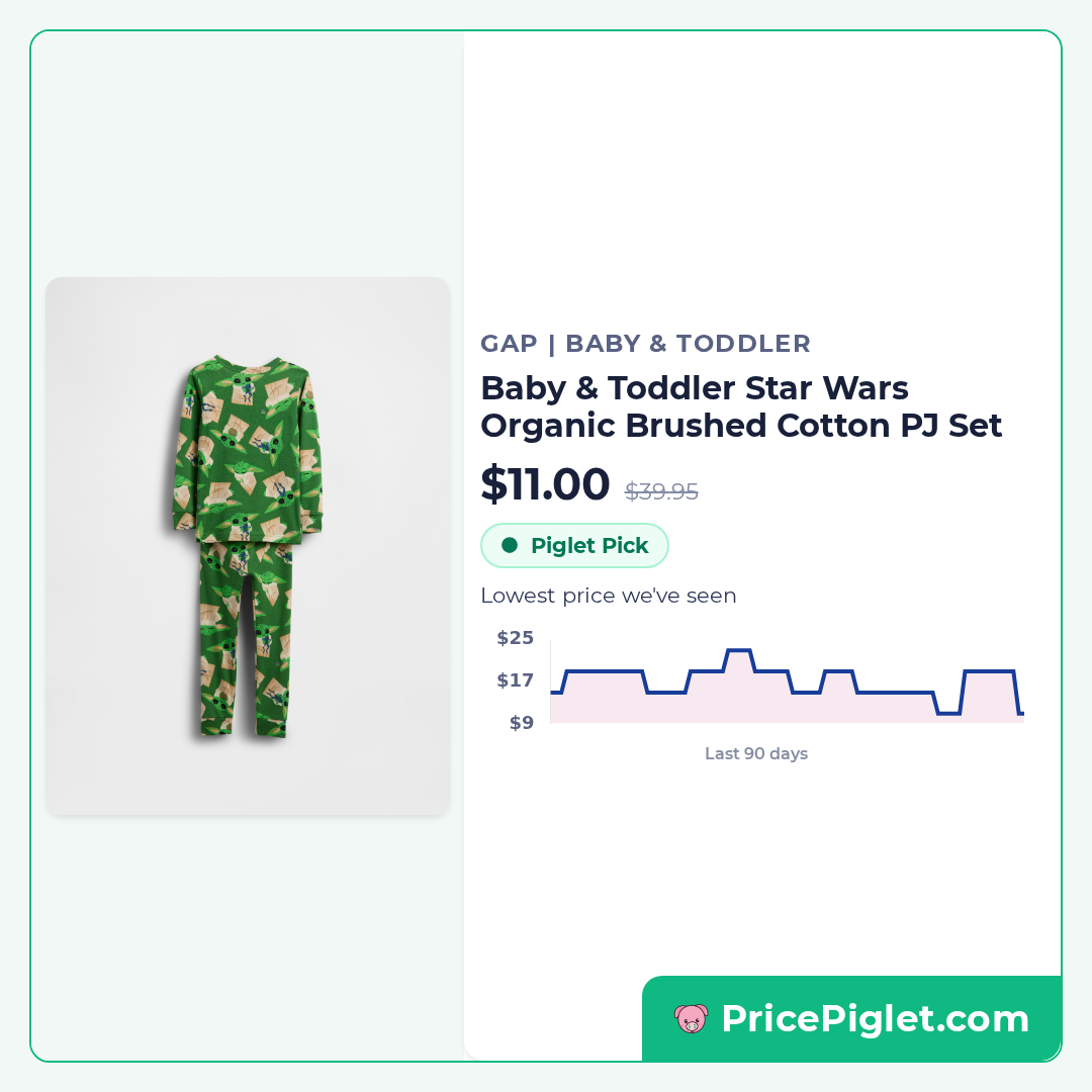 Baby & Toddler Star Wars Organic Brushed Cotton PJ Set