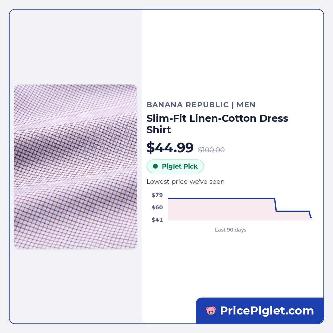 Slim-Fit Linen-Cotton Dress Shirt
