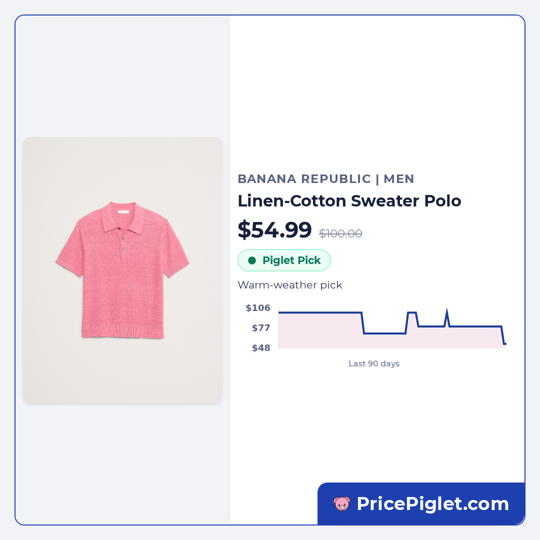 Linen-Cotton Sweater Polo