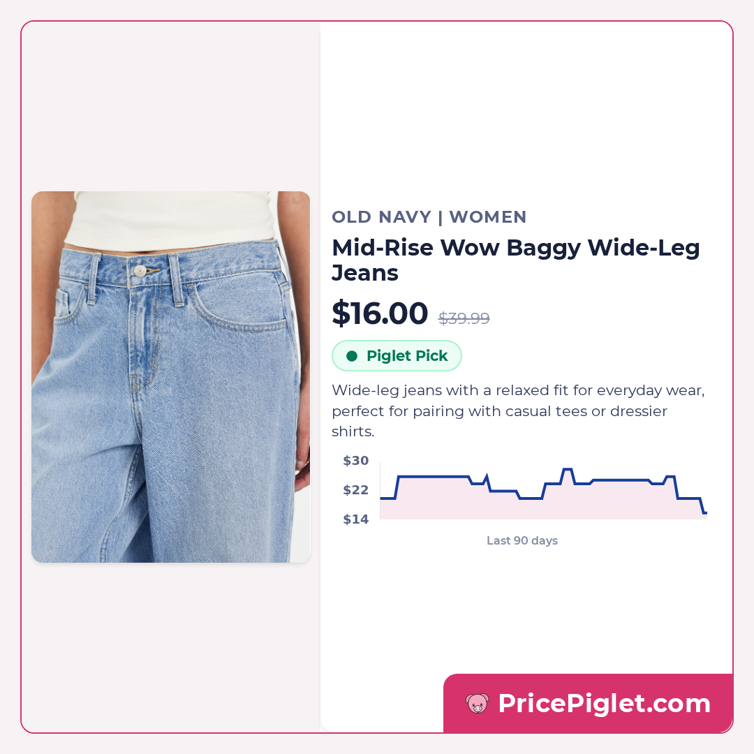 Mid-Rise Wow Baggy Wide-Leg Jeans
